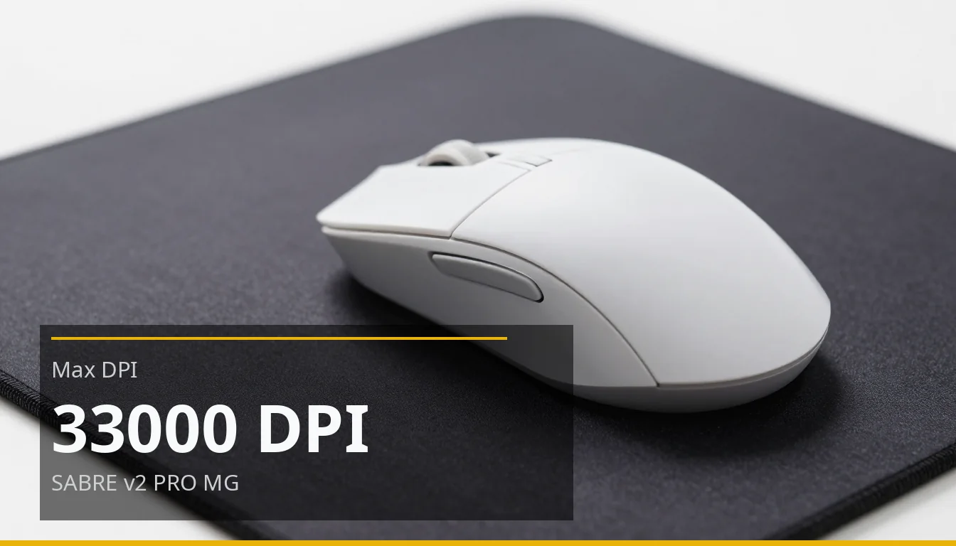 Max DPI — 33000 DPI — SABRE v2 PRO MG