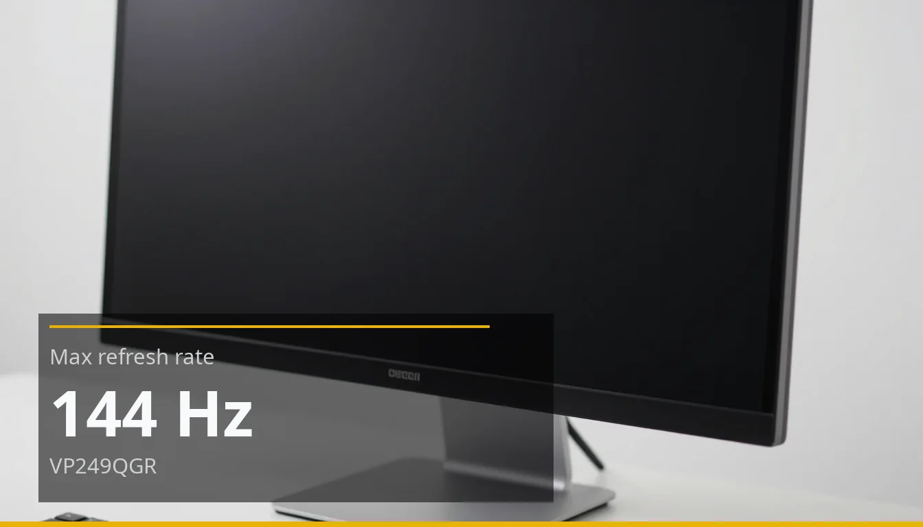 Max refresh rate — 144 Hz — VP249QGR